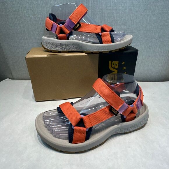 Teva Womens Hydratrek Sandals Sz 7 Adjustable Straps Rubber Sole 1150270 Orange - Picture 1 of 8